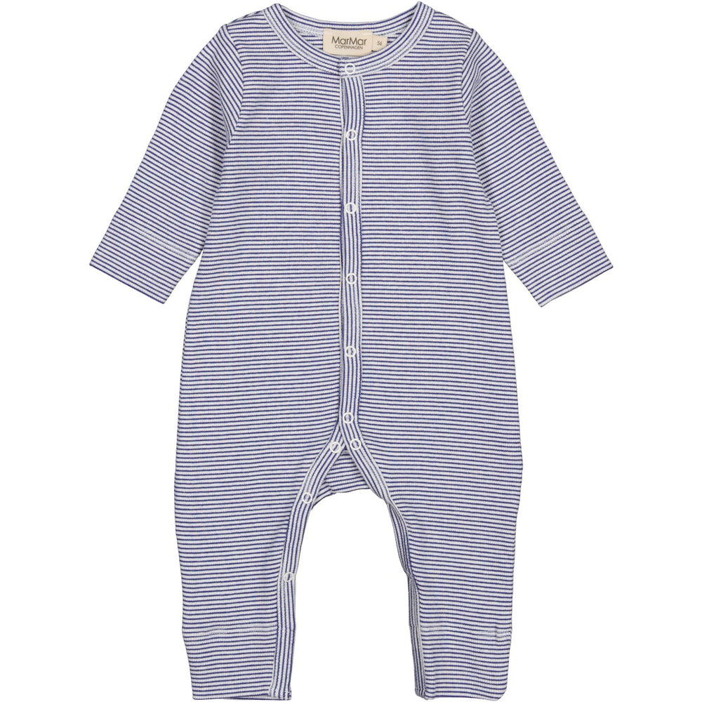 Køb MarMar Modal Fine Rib Blue Stripe Rukana Heldragt