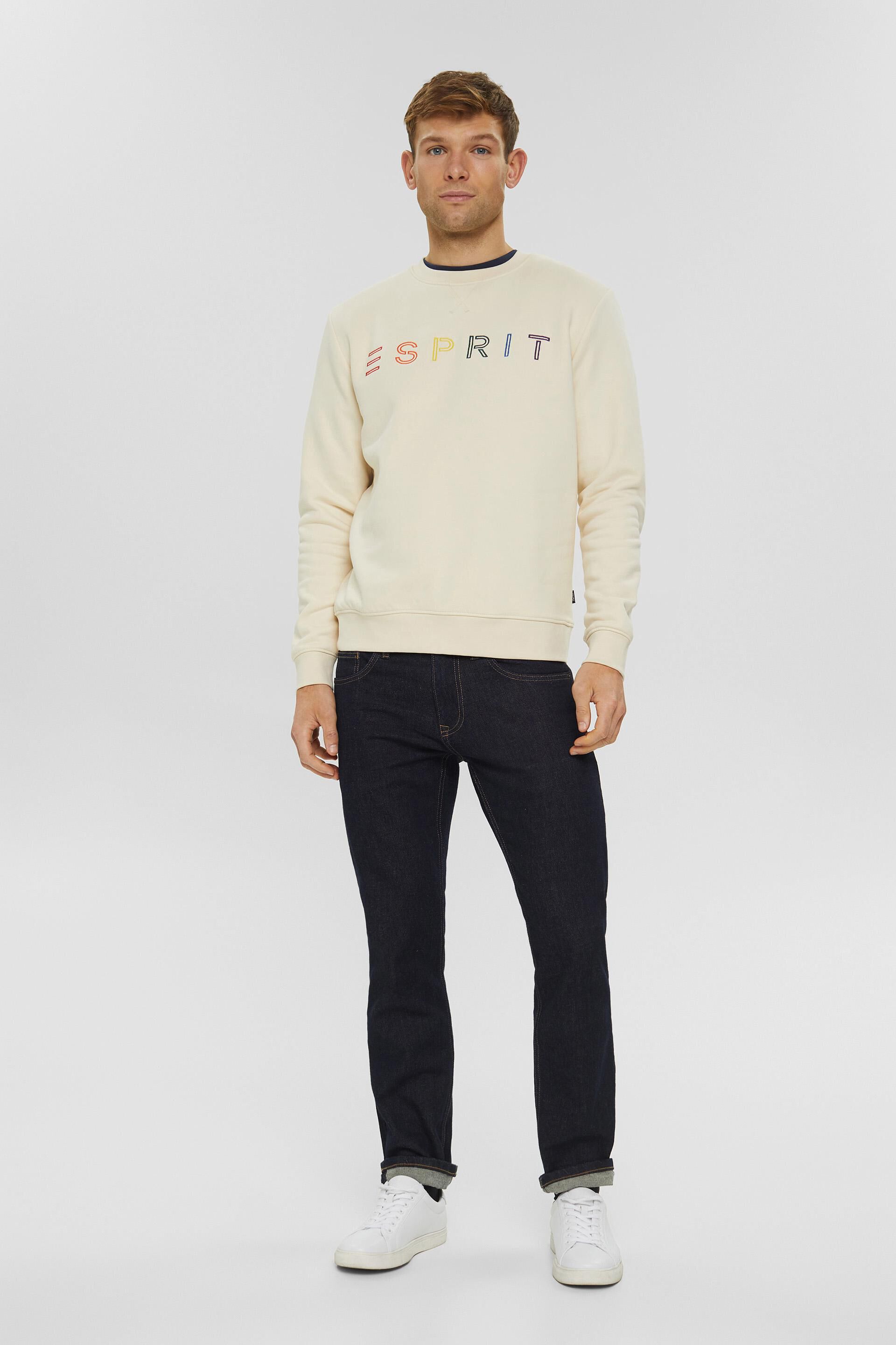 En matière recyclée le sweat-shirt à logo brodé