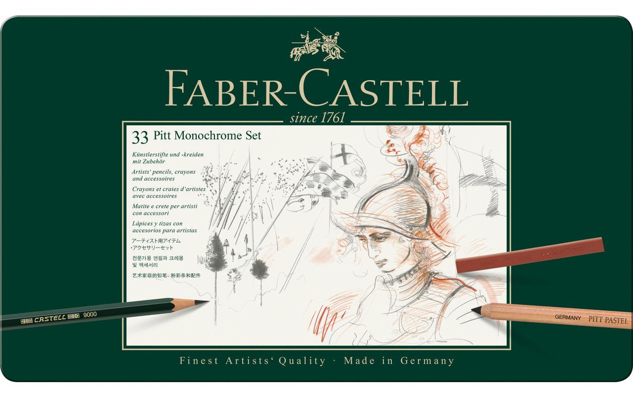 Graphitstift Faber-Castell Pitt Monochrome 33erGraphit-Set für den professionellen Einstieg