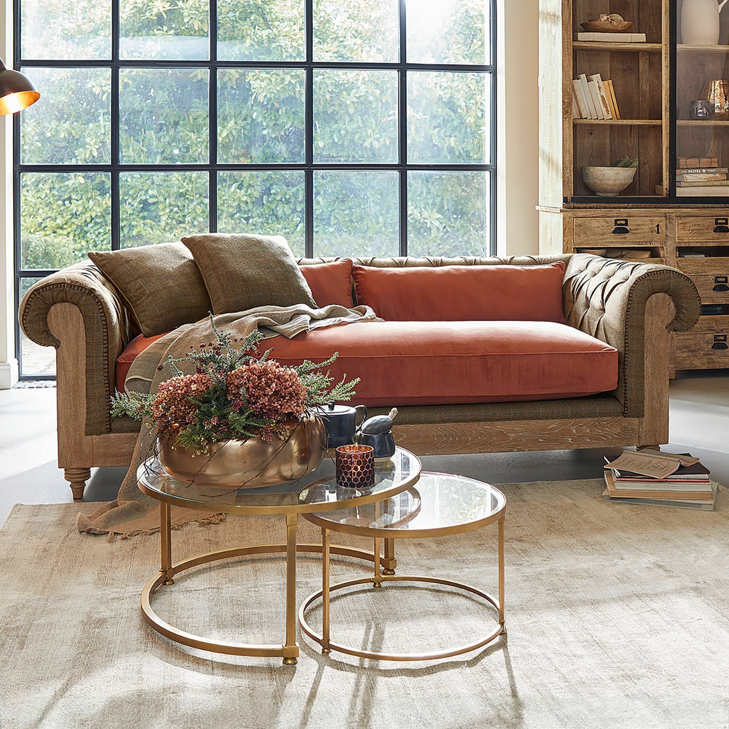Sofa Kanani braun/terrakotta
