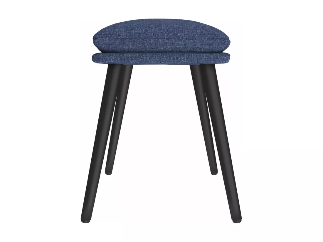 Repose-pied Bleu 45x29,5x35 cm Tissu