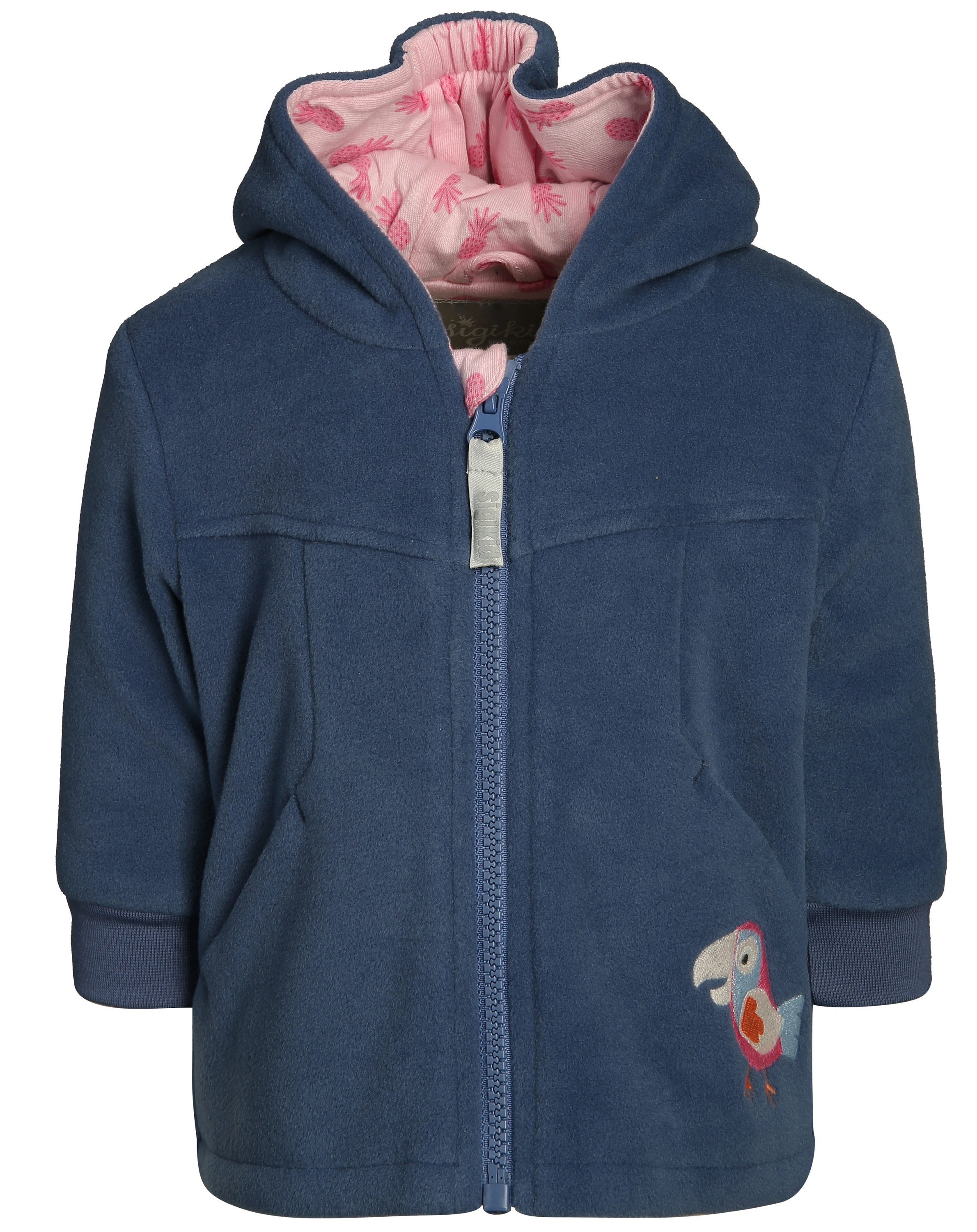 Fleece-Jacke SUMMER BIRD in blau