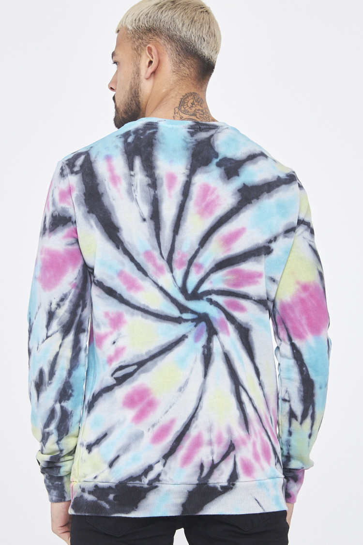 Sweat multicolore à motif psychédélique