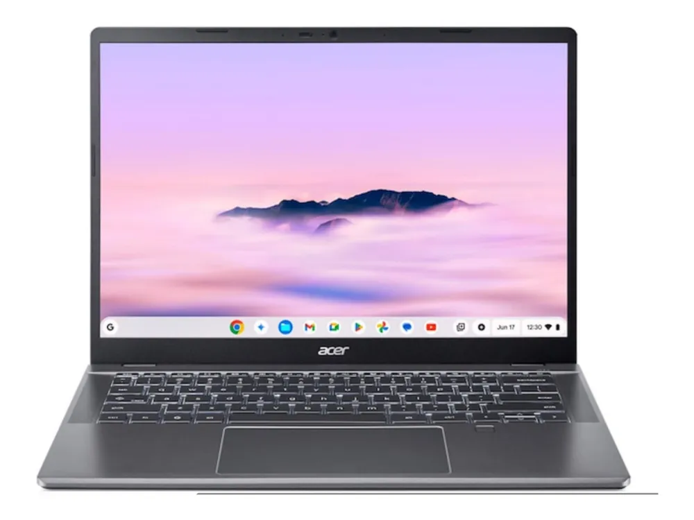 Acer Chromebook Plus 514 CBE594-2-TCO - Intel Core i3 - i3-1315U / op til 4.5 GHz - Chrome OS - UHD Graphics - 8 GB RAM - 256 GB SSD 3D Triple-level Cell (TLC) - 14