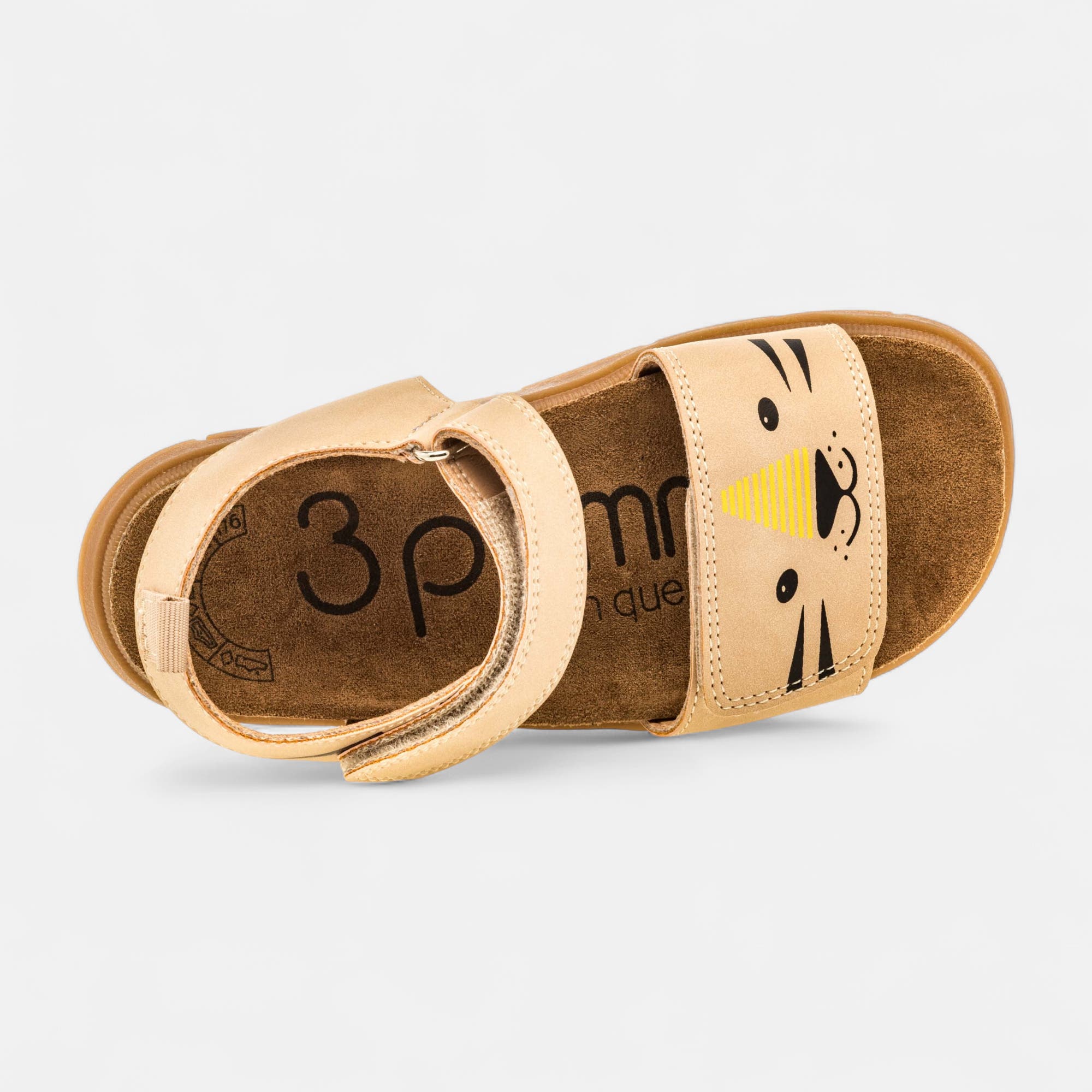 Mules semelle liège Garçon beige