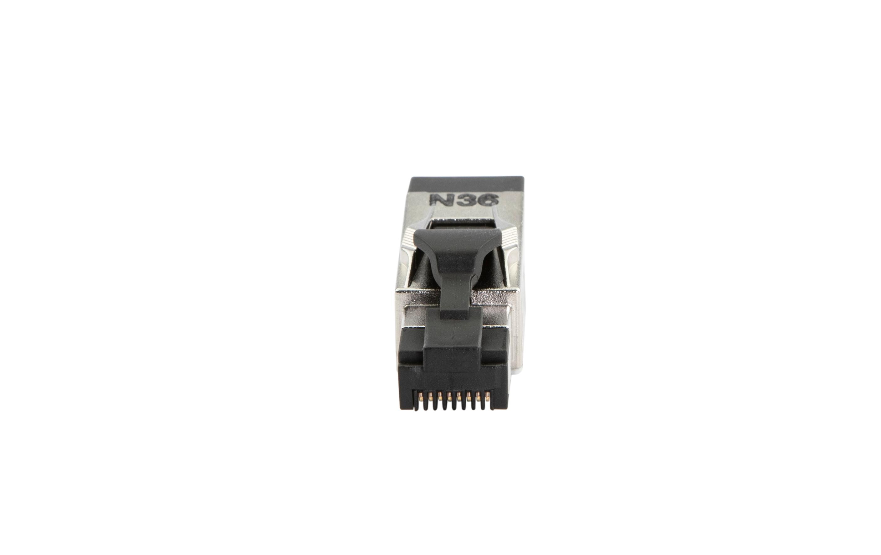 Stecker RJ45, IP20, Cat. 6A FeldkonfektionRJ45-Stecker IP20 Cat.6A geschirmt ohne Spezialwerkzeug beschaltbar