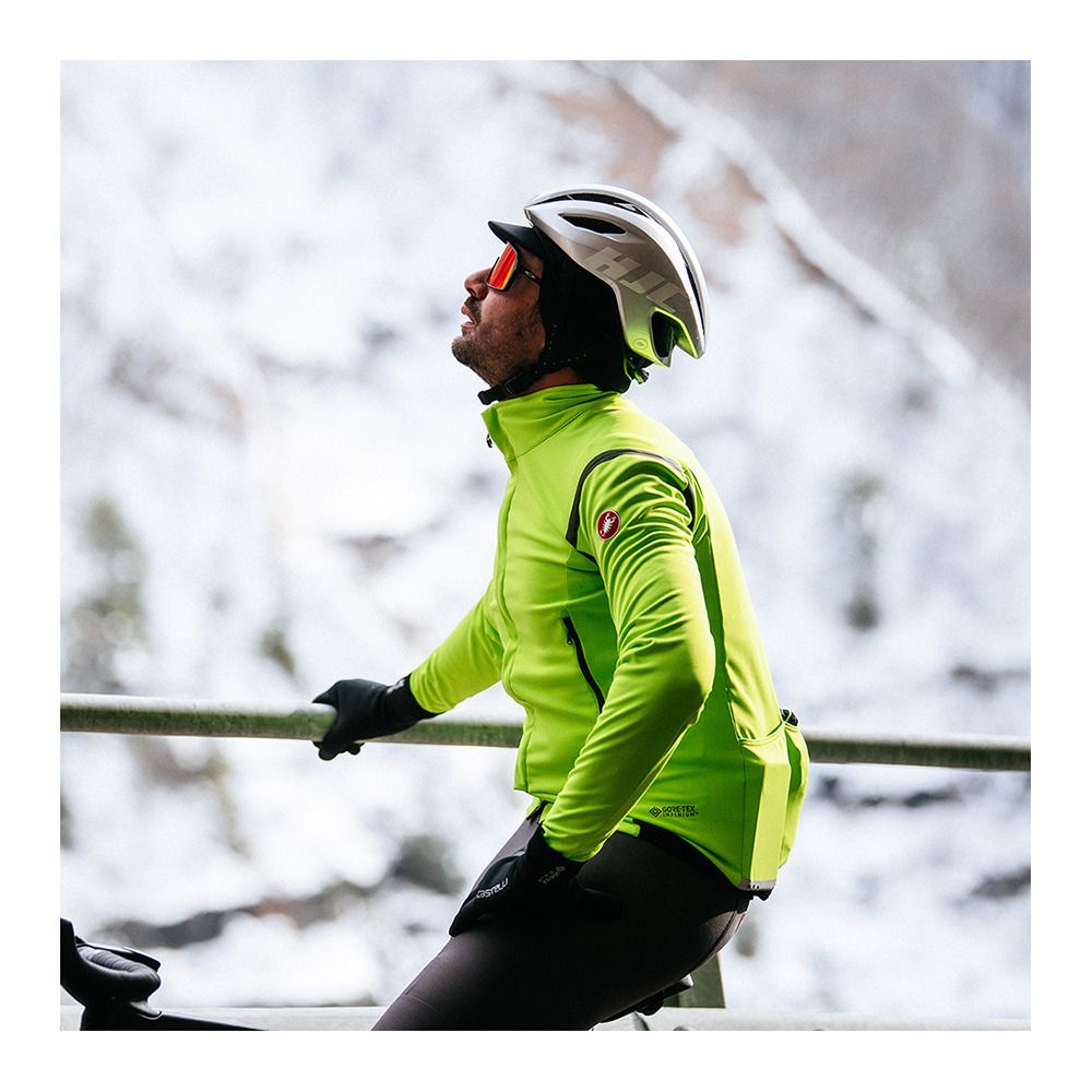 Castelli PERFETTO - Veste Homme electric lime/dark gray