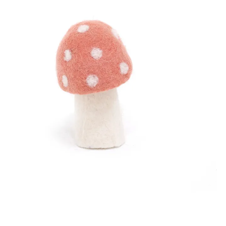 Muskhane Champignon Dotty décoratif en feutre | Rose Litchi