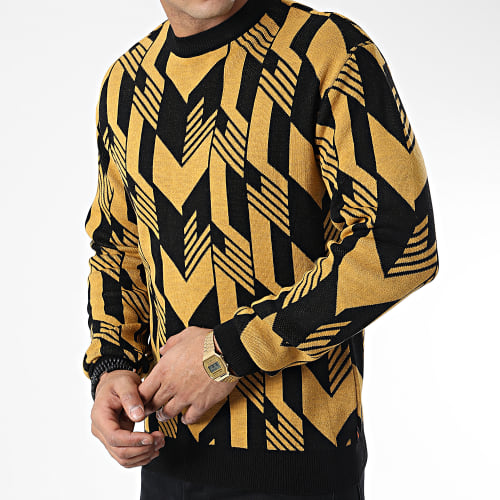 Pull AVH-179 Jaune Noir