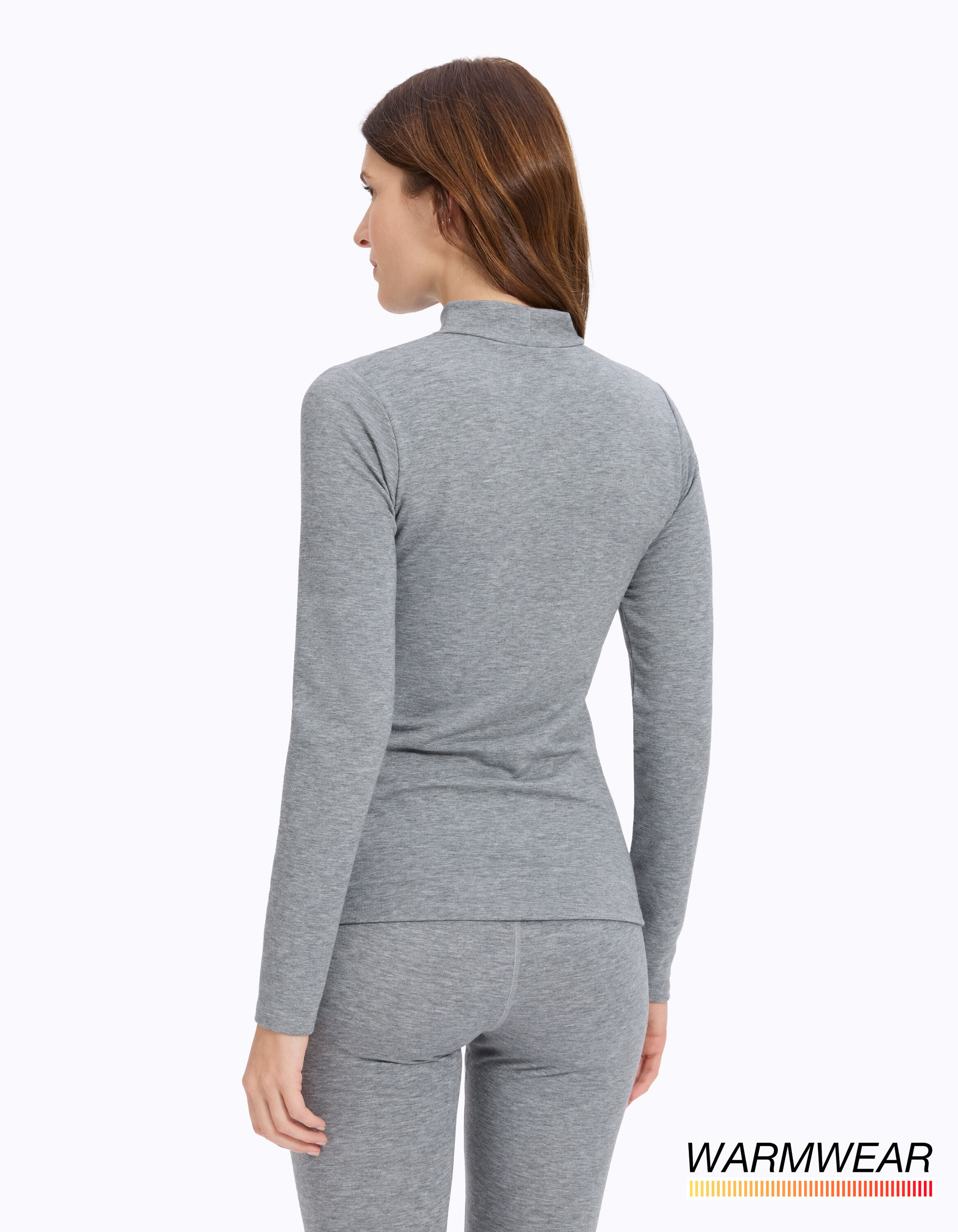 T-shirt manches longues warmwear 2 - gris chiné