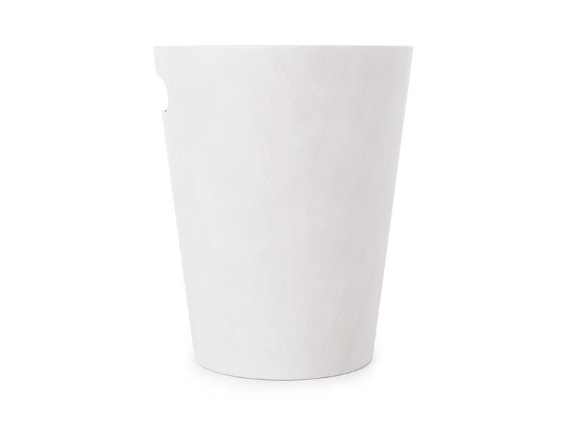 Umbra Papierkorb Woodrow 7.5 l, Weiss Abfallkorb aus Sperrholz
