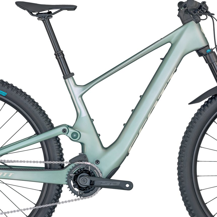 Scott Contessa Lumen eRIDE 900 Carbon E-MTB Fully Damen frozen green