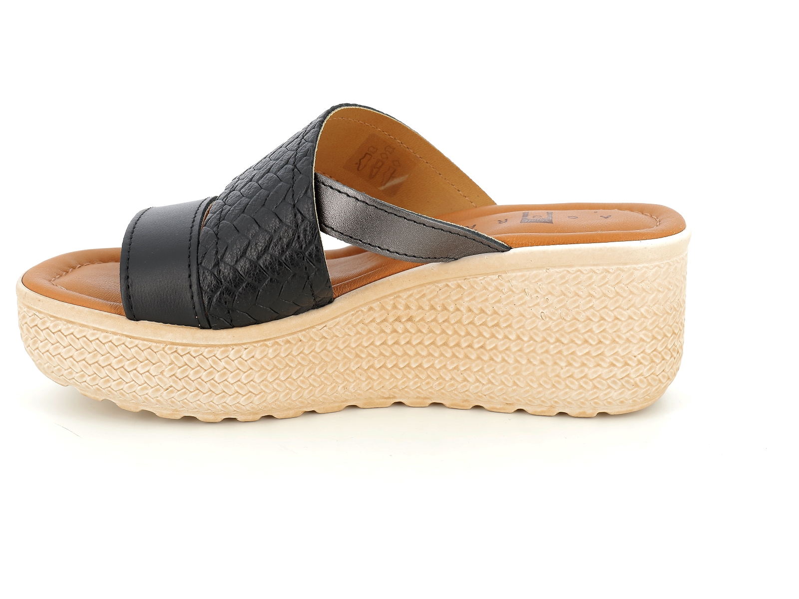 P brand-PATSOME Matières combinées Noir