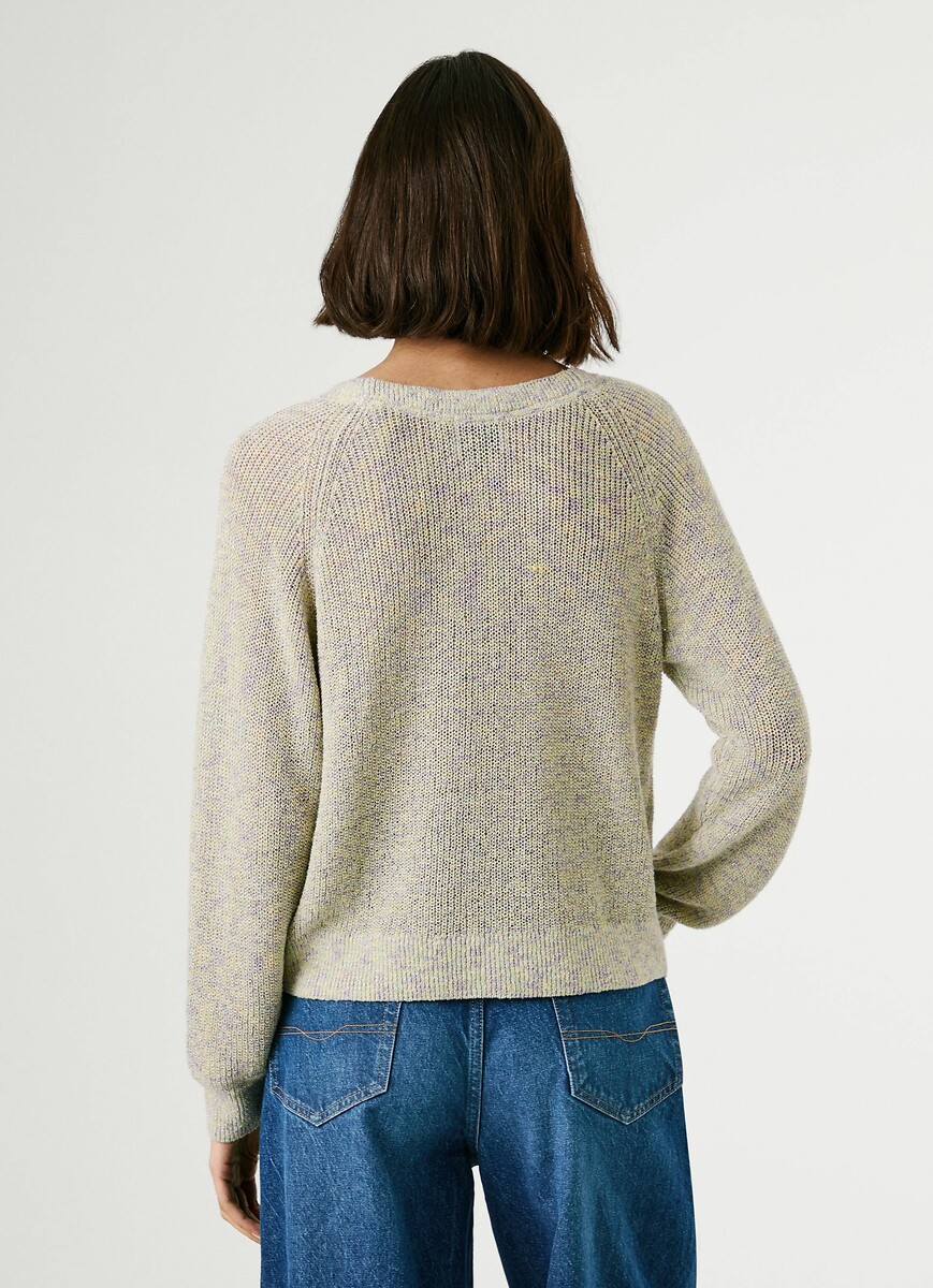 PEPE JEANS<br>Cardigã com decote em V em malha brilhante