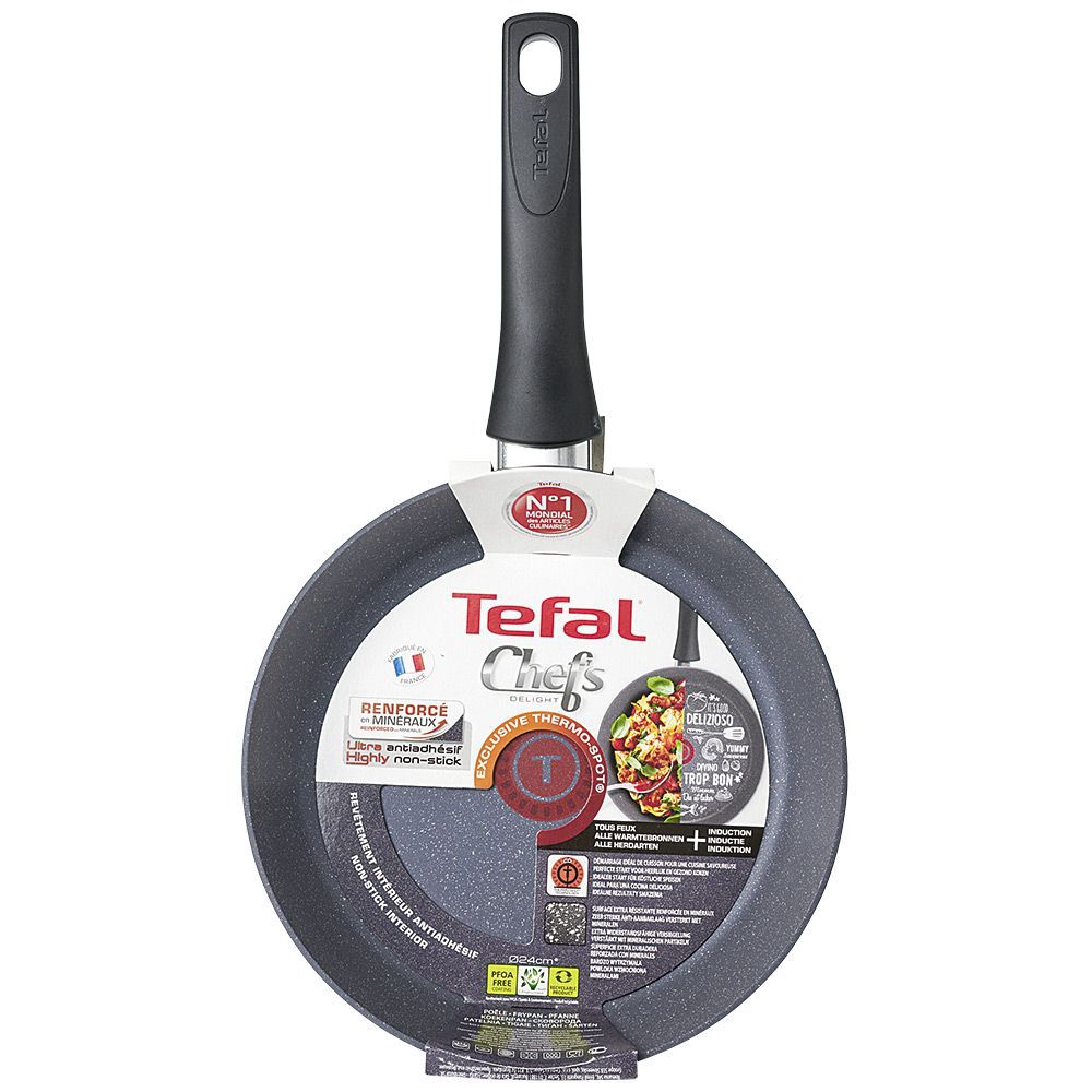 Poêle Tefal aluminium effet pierre Ø24cm