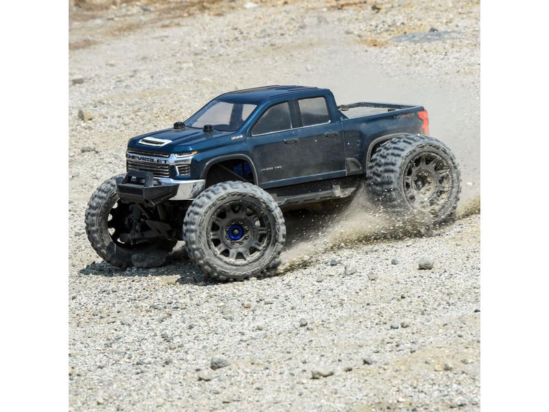 Proline Karosserie Chevy Silverado 2021 unlackiert, 1:8 Karosserie zu Traxxas E-REVO 2.0 & MAXX