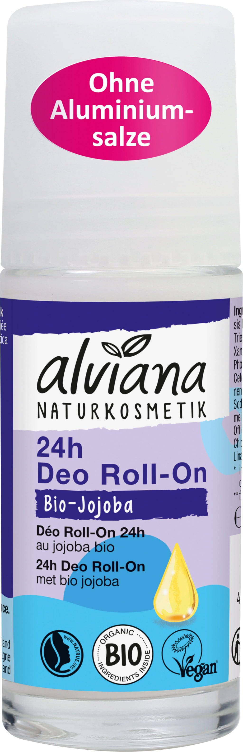 alviana Naturkosmetik  Deo Roll-On Bio-Jojoba, 50 ml