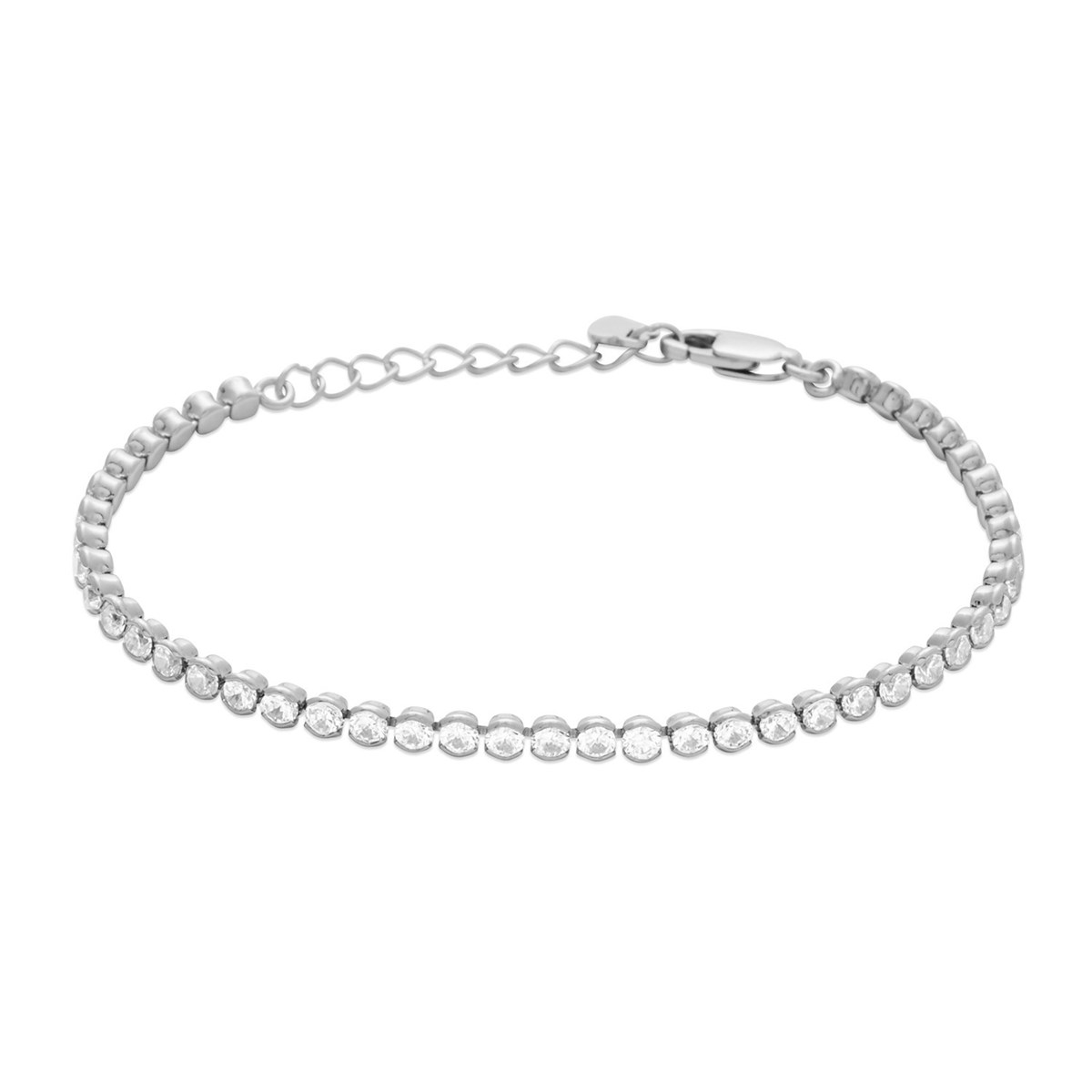 BRACELET BRILLAXIS ARGENT RHODIEOxydes de zirconium
