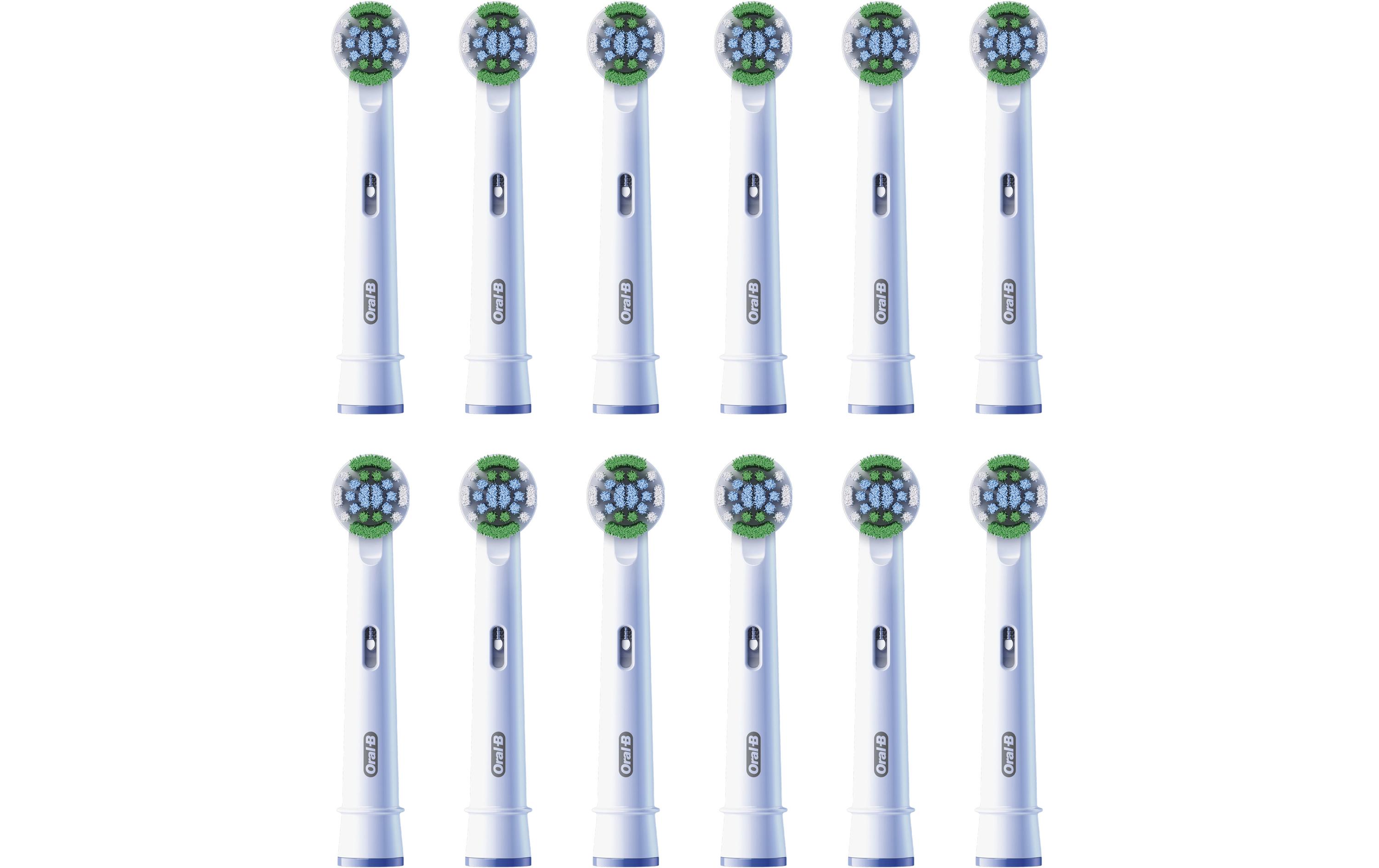 Zahnbürstenkopf Precision Clean 12 Stück, WeissAufsteckbürsten für elektrische Zahnbürsten
