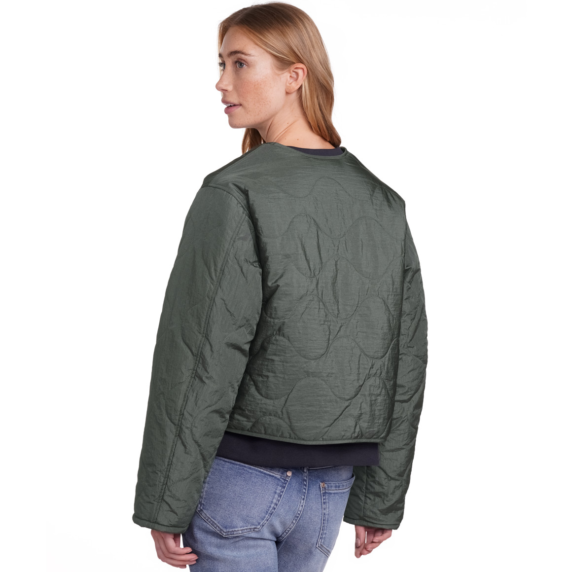 Jonas Nielsen Damen Steppjacke mit Wendefunktion dunkelgrün / tannengrün