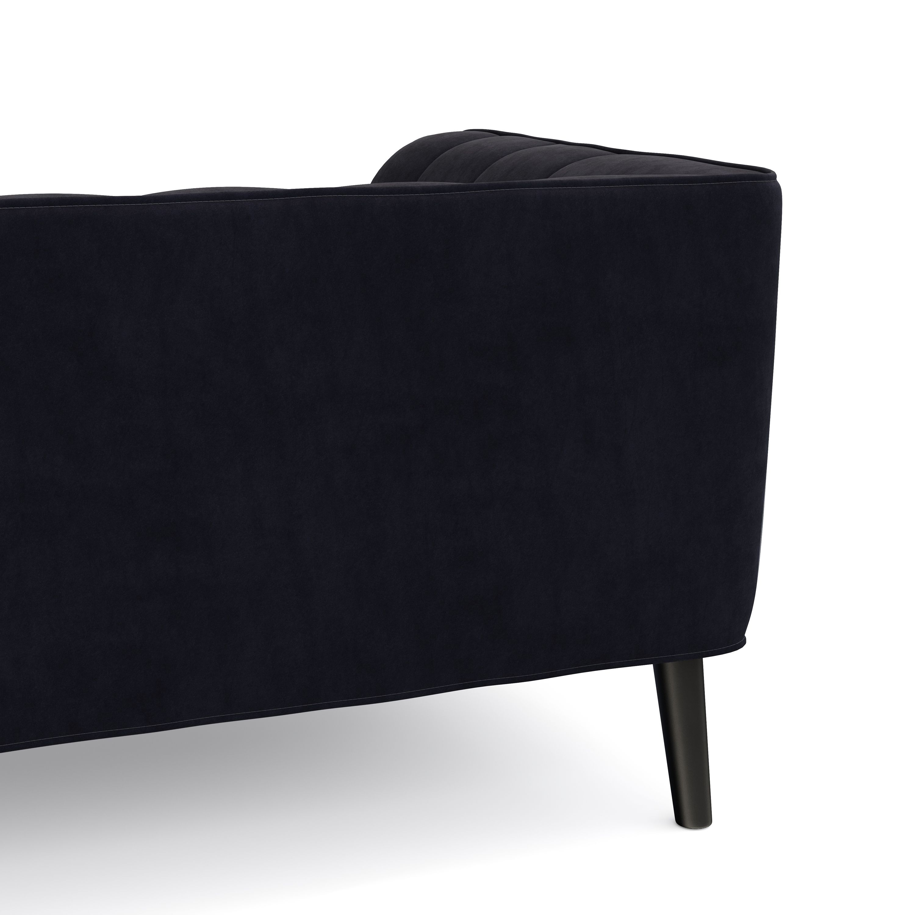 Sofa Set Samt MERLIN anthrazit