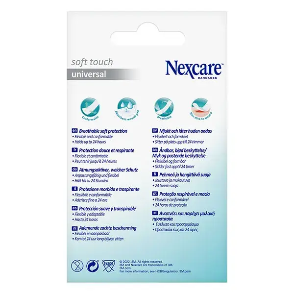 Curativos Nexcare Soft Touch Universal, 40 unidades