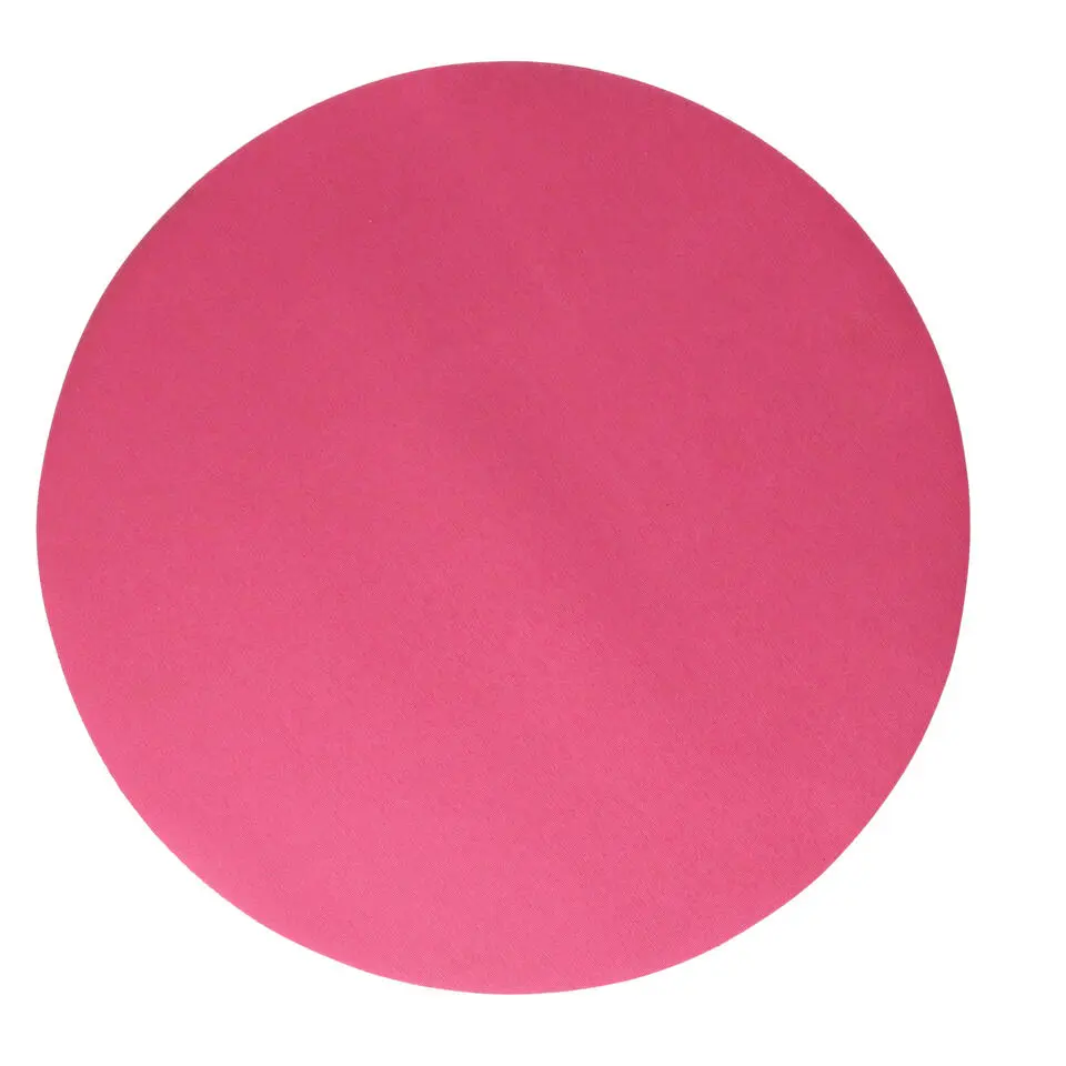 Wicotex Placemats Uni - fuchsia roze - rond 38cm - Teflon coating