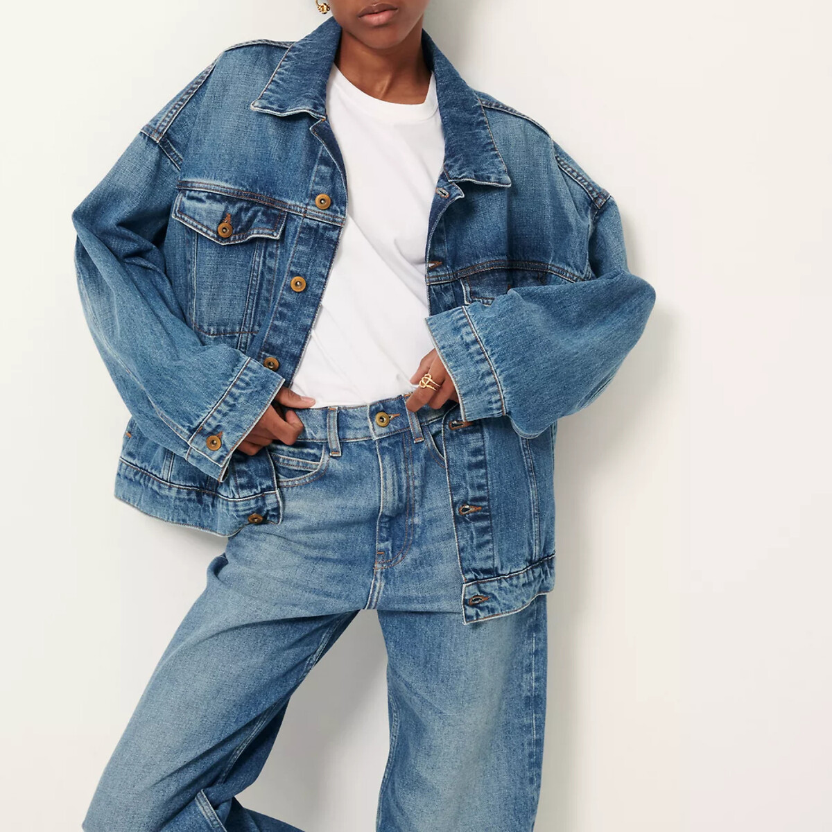 SESSUN<br>Colete jeans oversized, COSTELLO