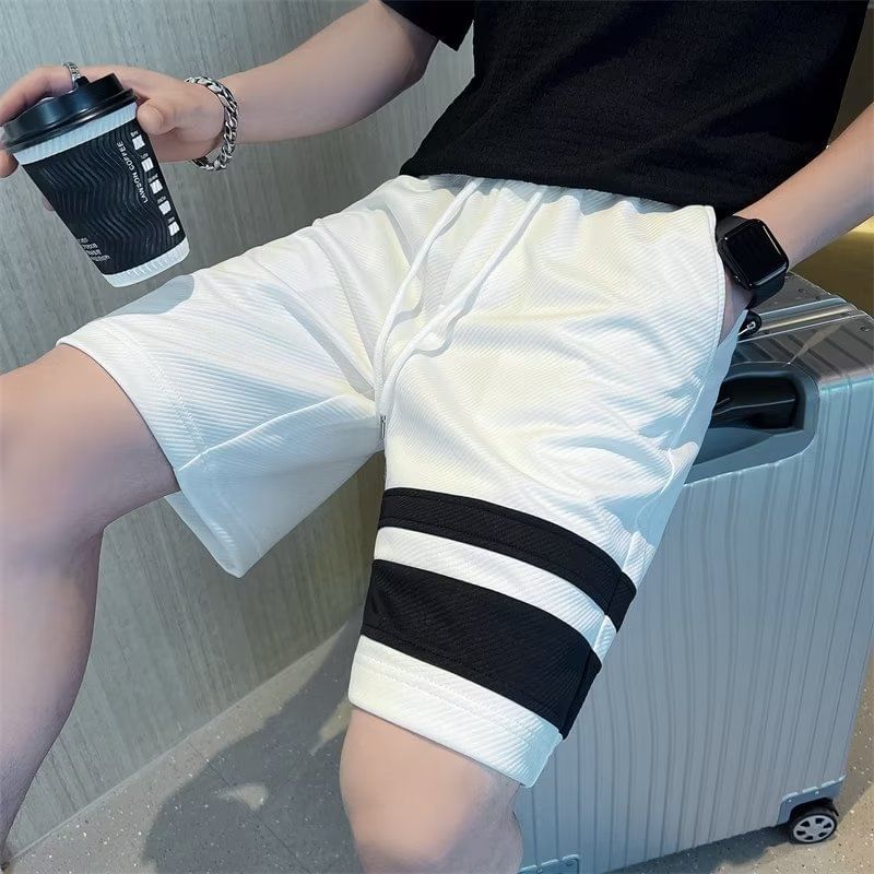 Craltuxe - Gestreepte shorts met trekkoordtaille