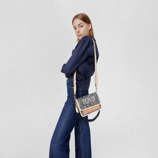 Bolsa transversal pequena Audree preta da Kaos Icon