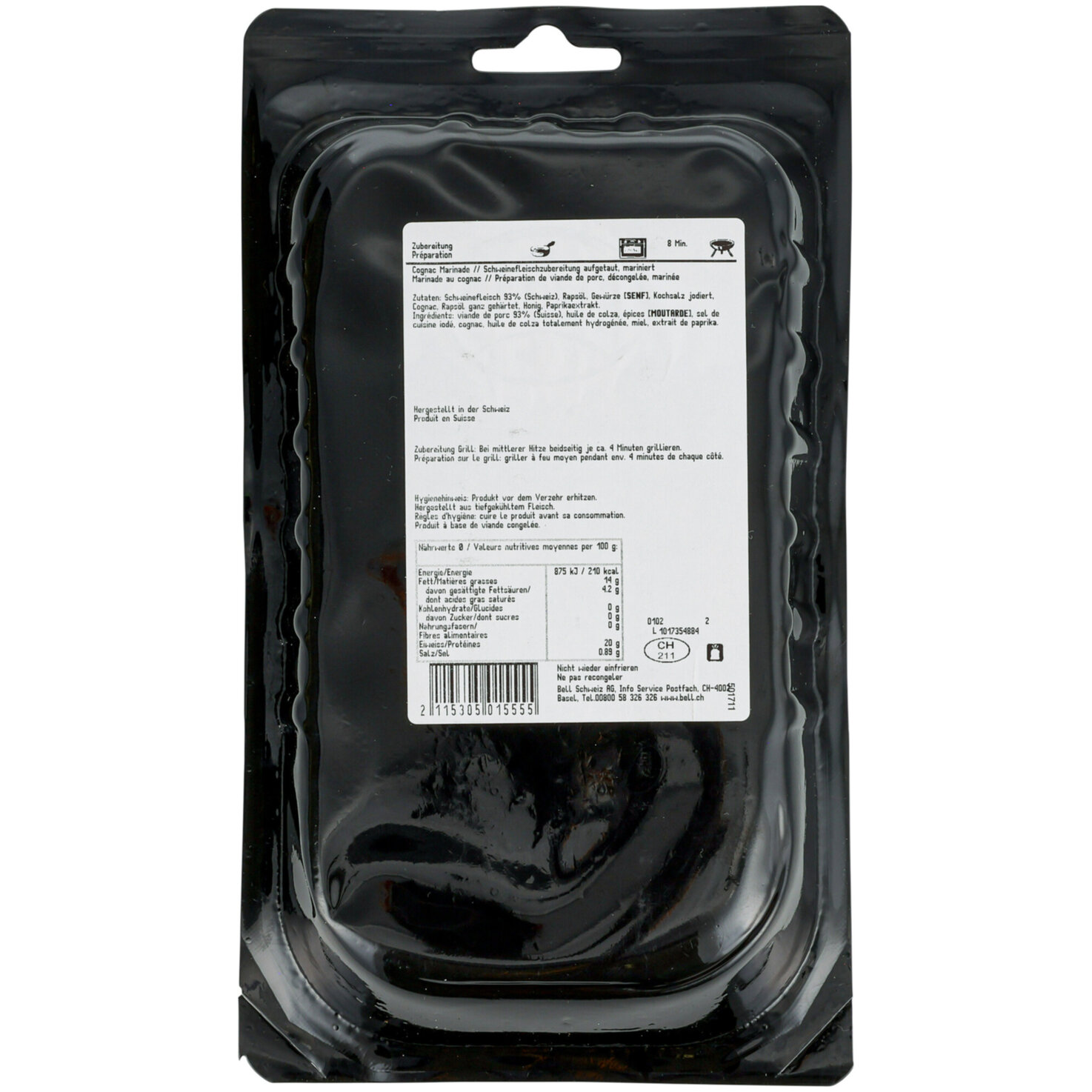 Bell Naturafarm Schweinshohrückensteak mariniert ca. 300g