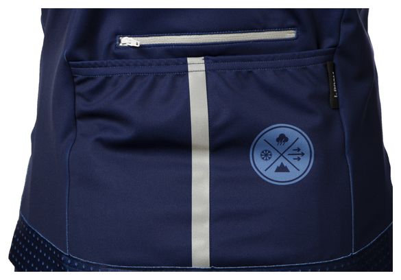Maillot Pluie Manches Longues LeBram Pailhères Bleu Rose Coupe Pro