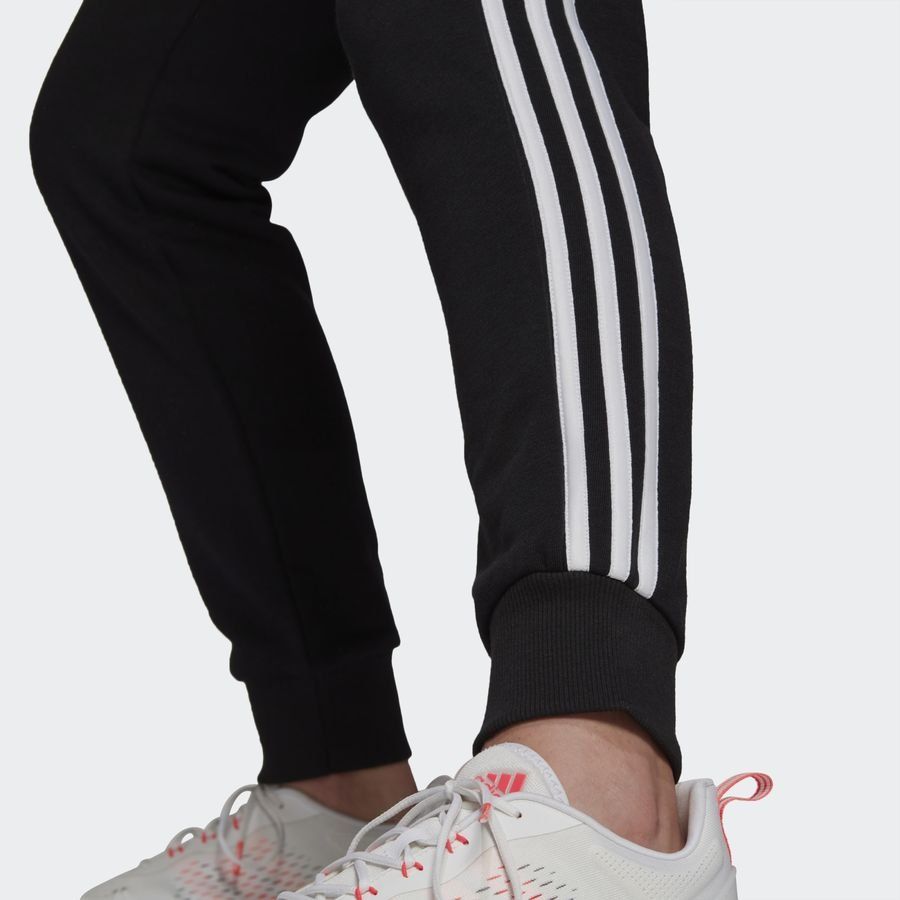adidas Essentials 3-Stripes French Terry Bas de Survêtement - Noir/Blanc Femme