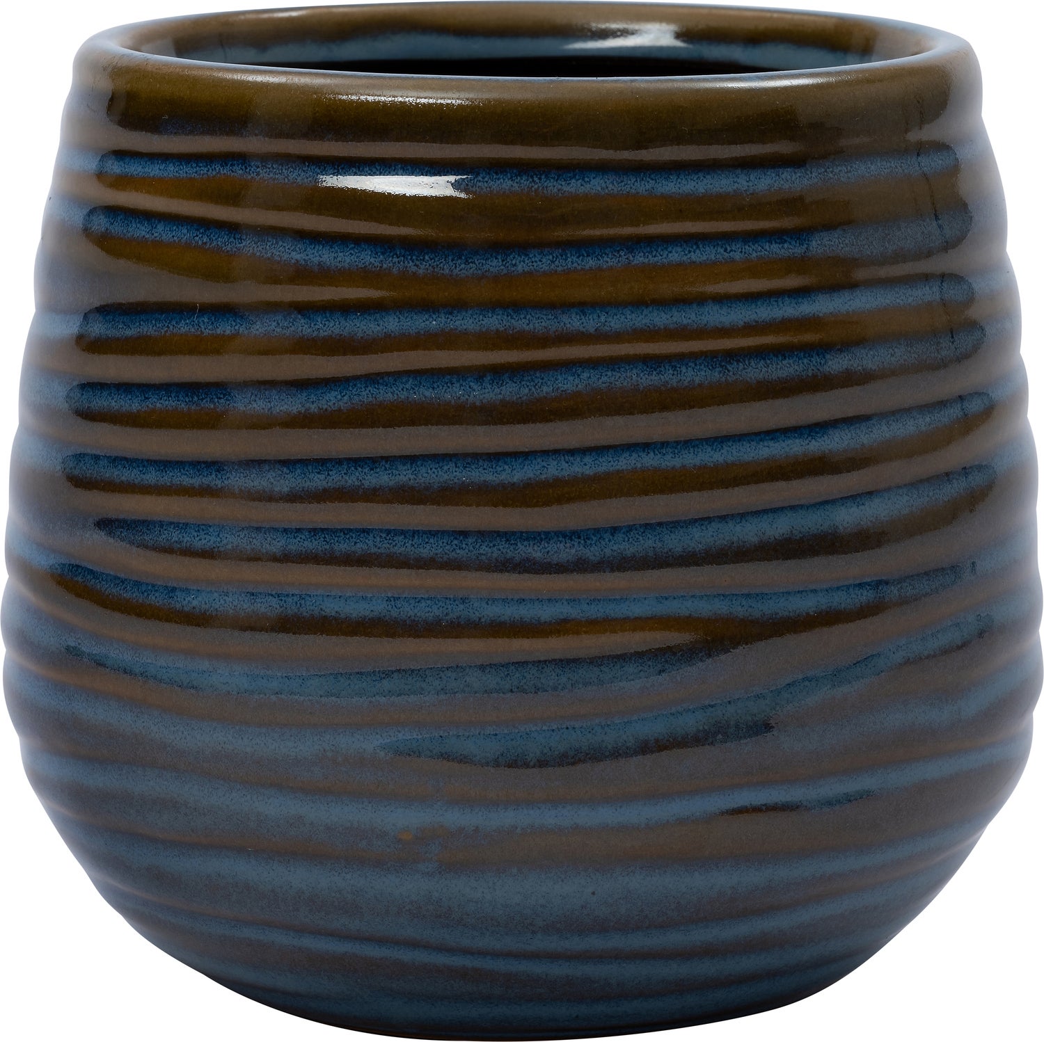 Intratuin bloempot Sarah blauw D 14 H 13,5 cm
