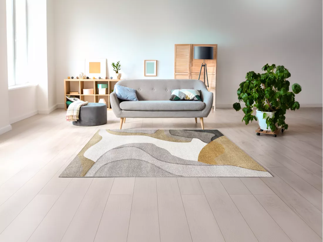 Tapis design à motifs abstraits - 160 x 230 cm - Multicolore - RAVENNE