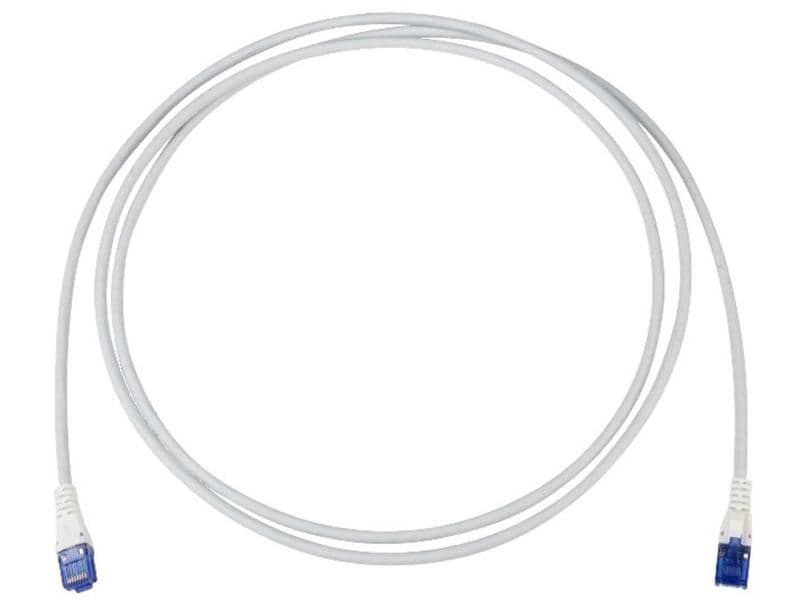 R&M Patchkabel  Cat 6, U/UTP, 1 m, Grau Rangierkabel RJ45/u zu RJ45/u mit LSZH Mantel