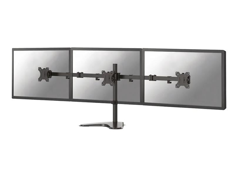 NEOMOUNTS Monitor-Standfuss FPMA-D550DD3BLACK Schwarz Völlig beweglicher Tischständer für drei Bildschirme von 13 bis 27