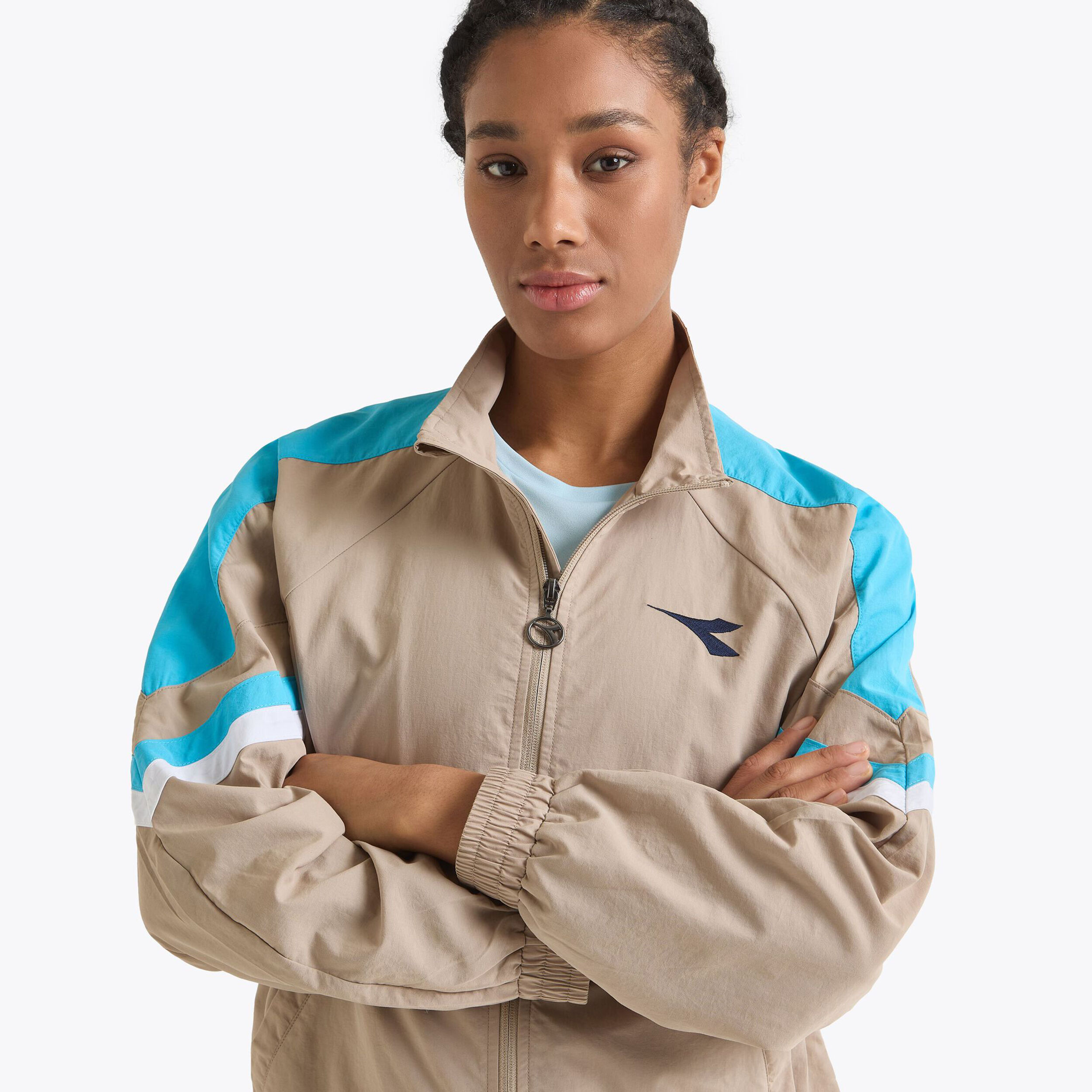 Diadora U. Track Icon Veste De Survêtement Hommes - Beige , Multicouleur