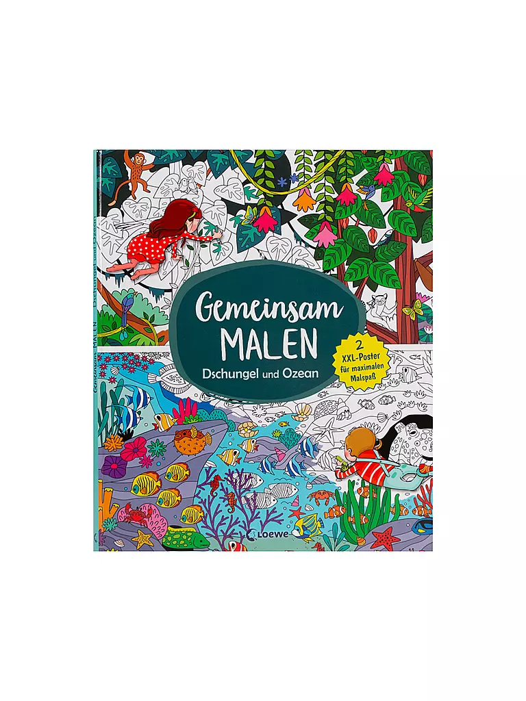LOEWE VERLAG Buch - Gemeinsam malen - Dschungel und Ozean keine Farbe