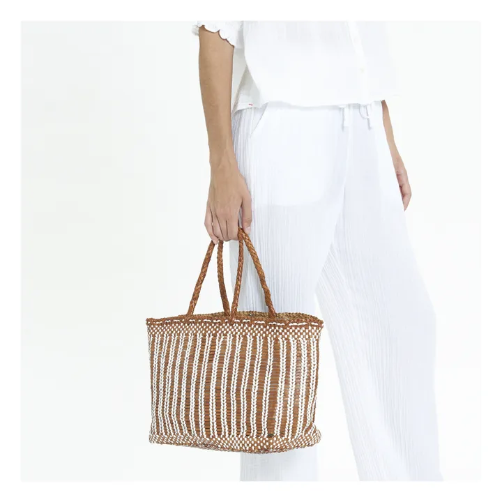 Dragon Diffusion Panier Bali Bicolore Large | Caramel