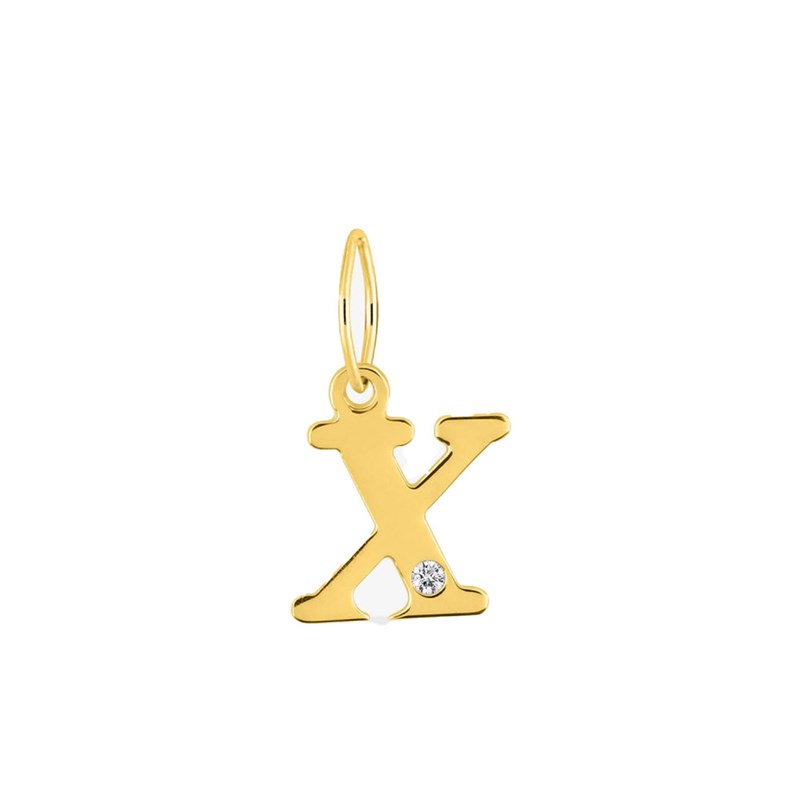 Pendentif Femme - Or 18 Carats - Diamant 0.01 Carats