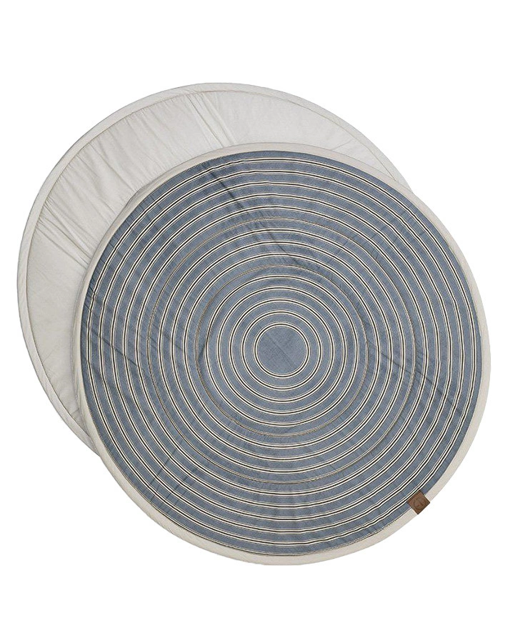 Spielmatte SANDY STRIPE (Ø120) in blau