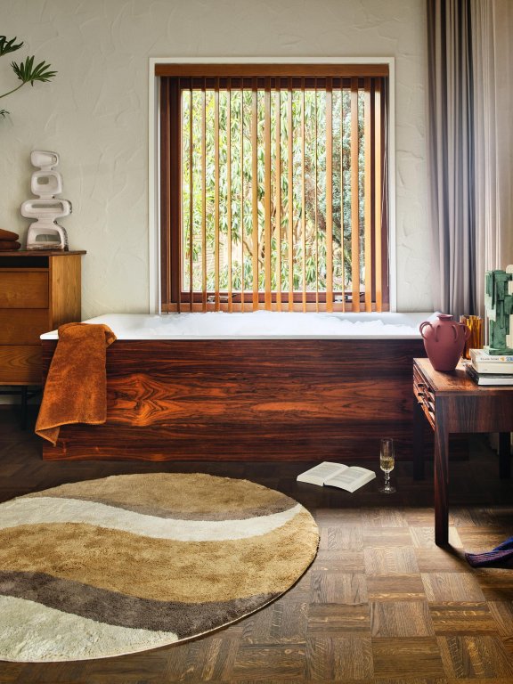 HKliving Natural Waves badmat Ø120