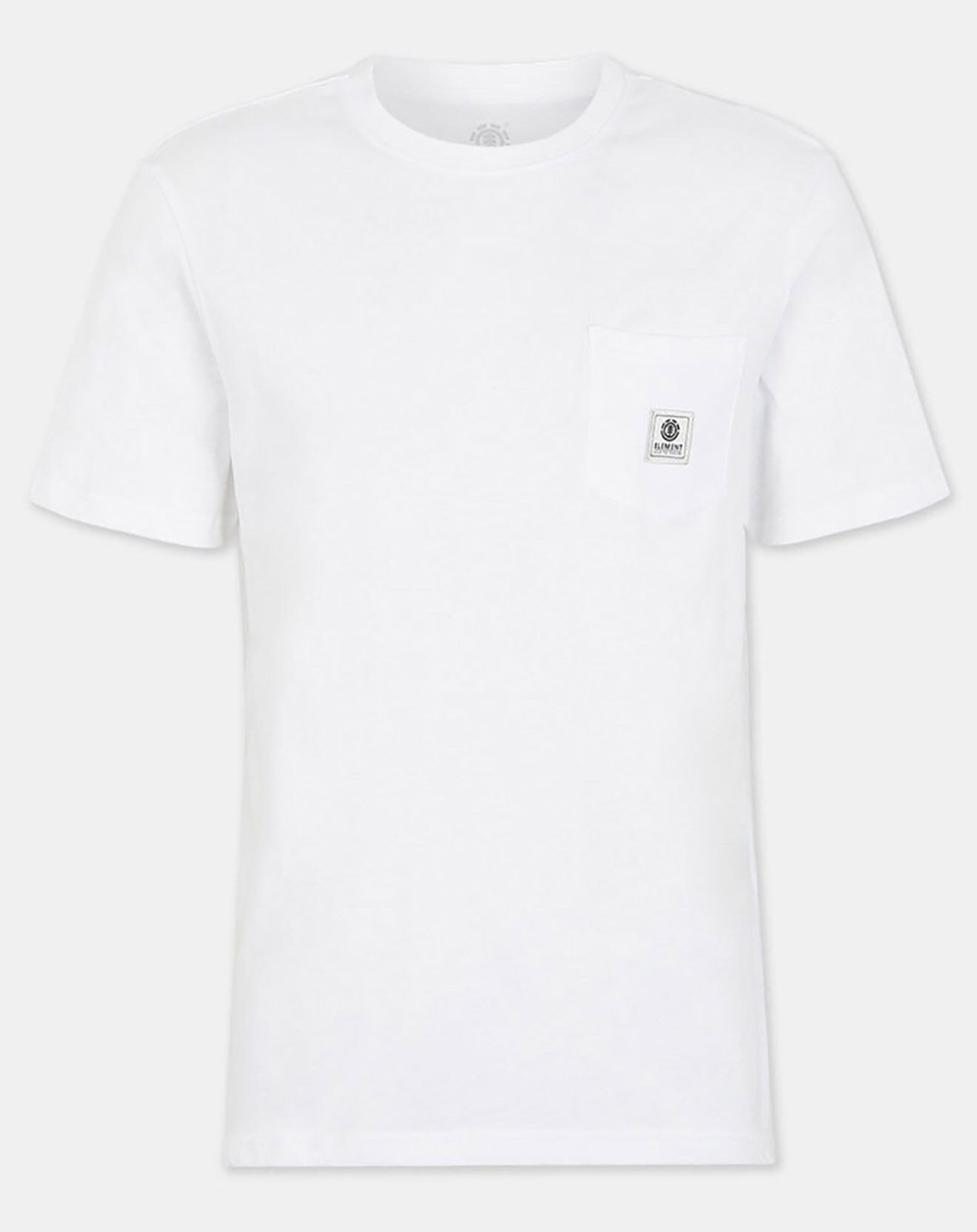 Element T-Shirt Basic Pocket label blanc