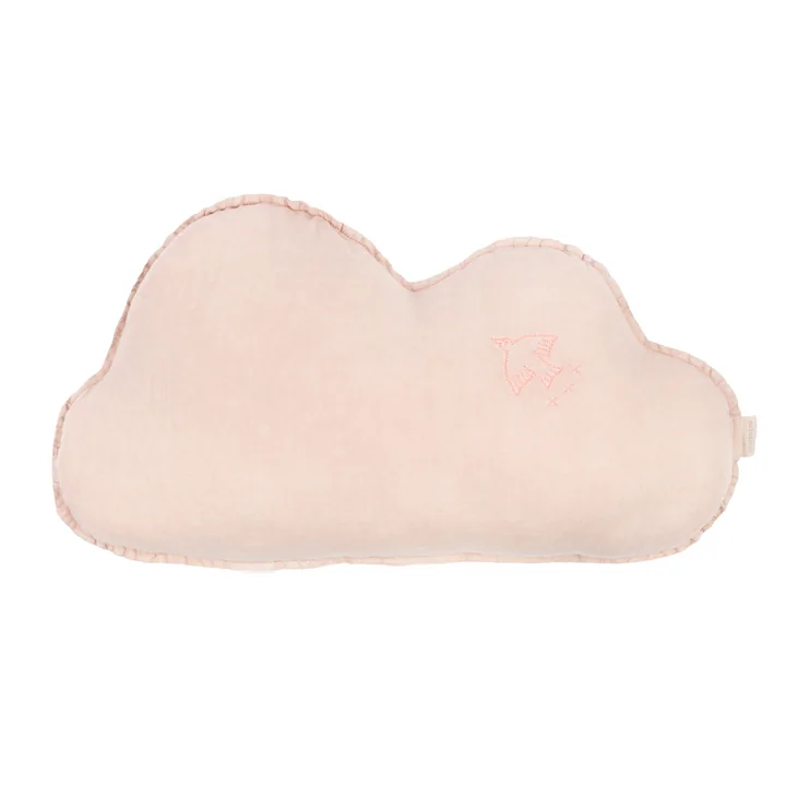 Nobodinoz - L1N0 Cloud Kissen, mauve pink (bestickt)