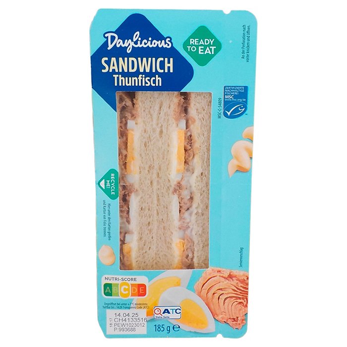 DAYLICIOUS Sandwiches 185 g, Thunfisch MSC