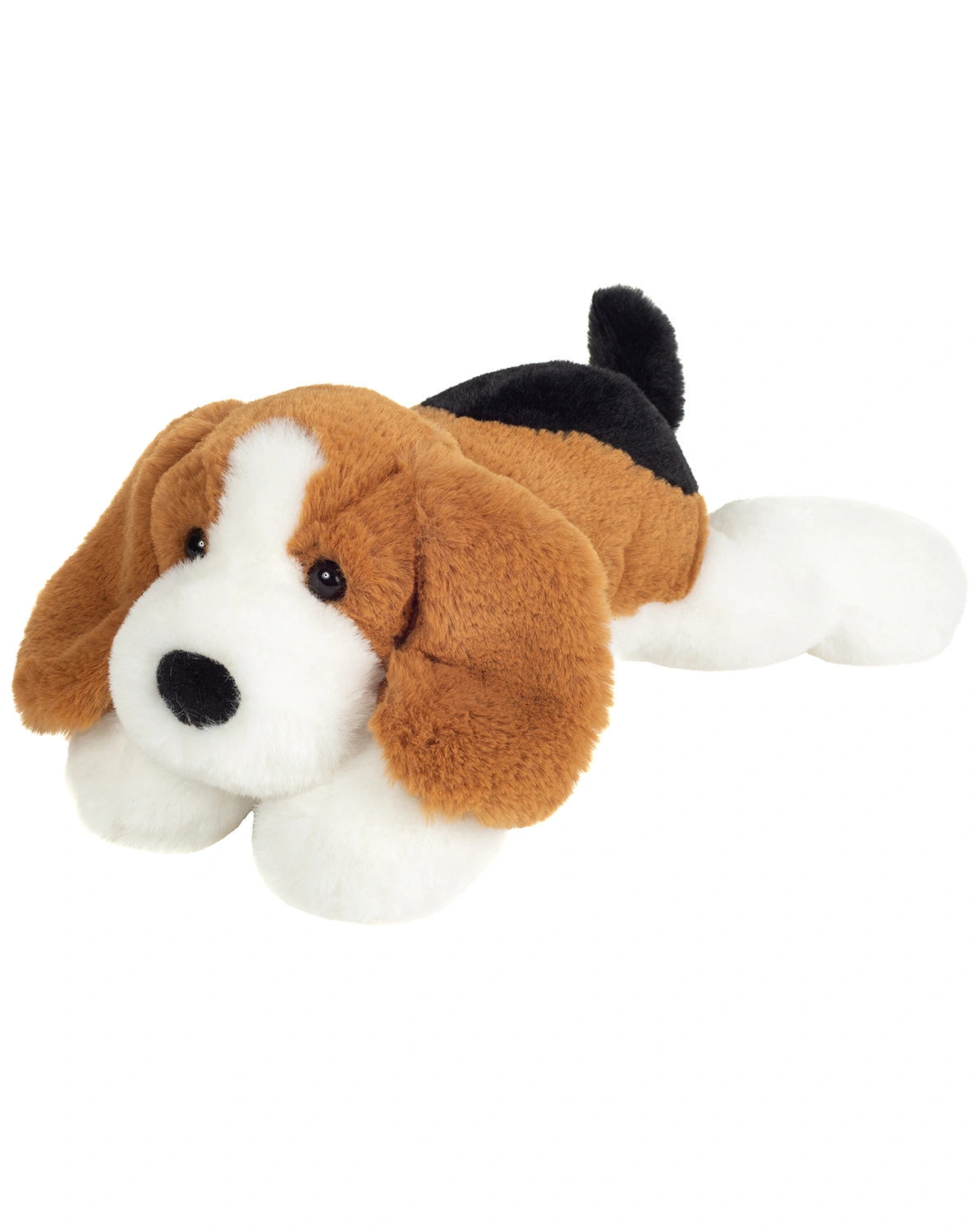 Kuscheltier SCHLENKERHUND (29 cm) in braun/weiß
