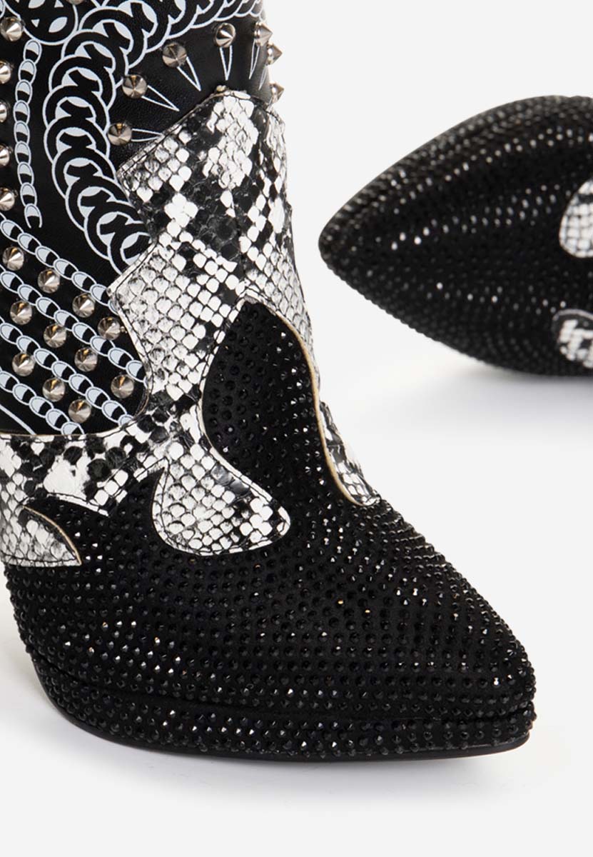 Bottines stiletto noires Destiny
