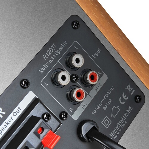 Enceinte connectée Hifi Edifier R1280T Bois - vendues par paire