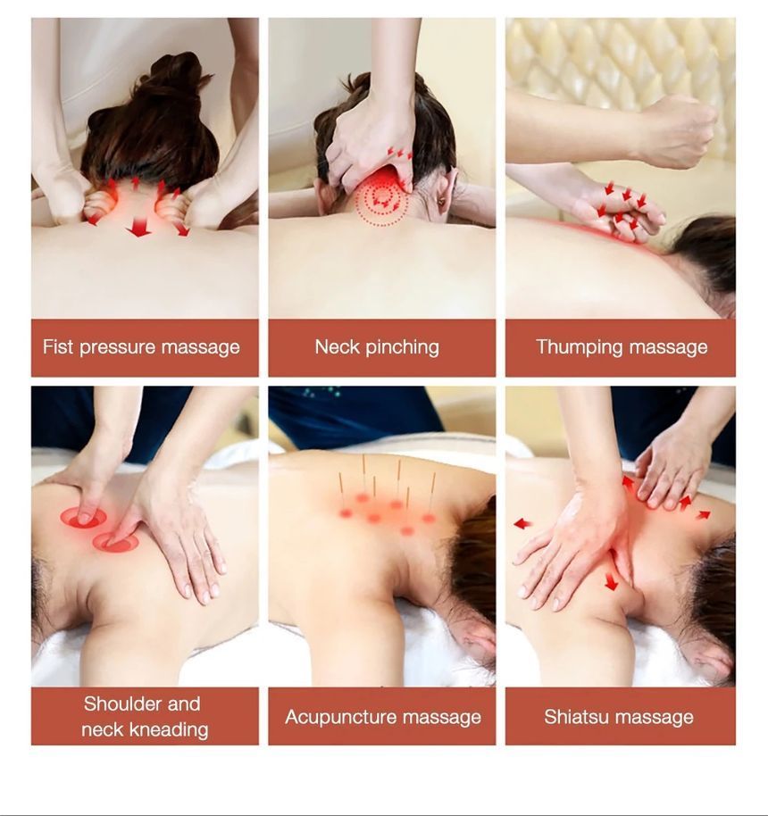 HOMTEC - Oplaadbare verwarmde nekmassager